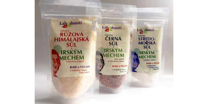 Sole s Irským mechem - Himálajská, středomořská a černá