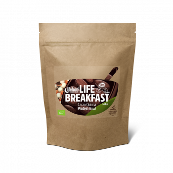 LIFE BREAKFAST Kakaová proteinová snídaňová kaše s quinoou a skořicí 270g
