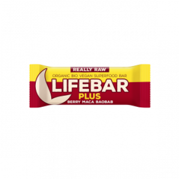 Lifebar plus třešňová s macou a baobabem BIO RAW 47g 