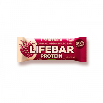 Lifebar Protein malinová BIO RAW 47g