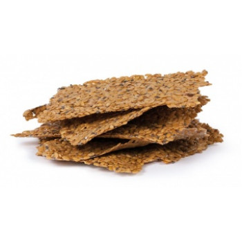 Lněné krekry BIO s chia semínky nesolené 90 g RAW