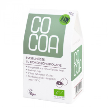 Lískové ořechy bio v RAW kokosové čokoládě 70 g 