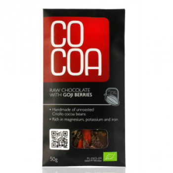 Bio čokoláda RAW s goji 50 g