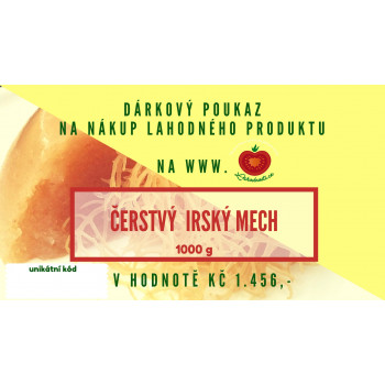 Dárkový poukaz na nákup 1000 g čerstvého Irského mechu