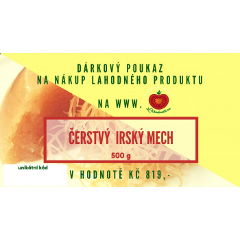 Dárkový poukaz na nákup 500 g čerstvého Irského mechu